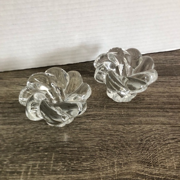 Vtg Heisey Glass Crystolite Candle Holders - Picture 3 of 12